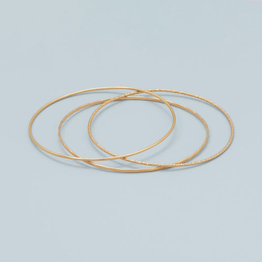 14/20 Gold Filled Smooth Wire Bangle Bracelet