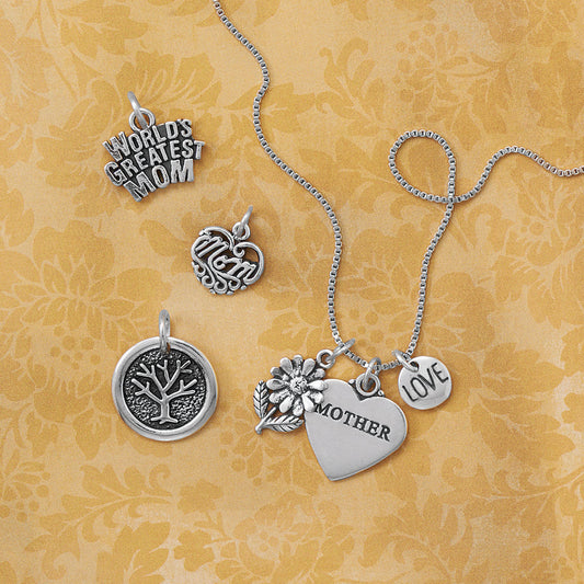 Mom Heart Charm