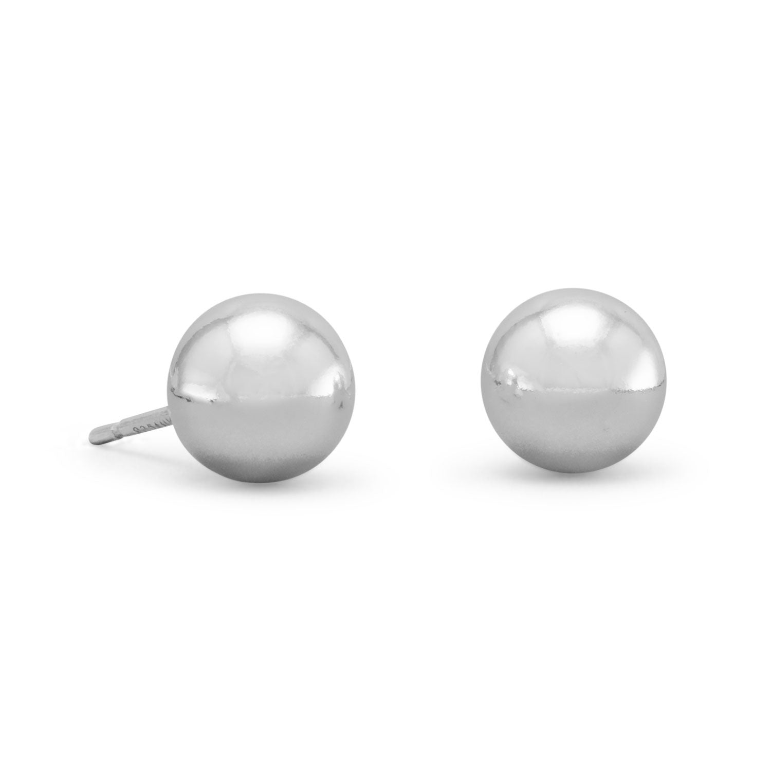 8mm Ball Stud Earring