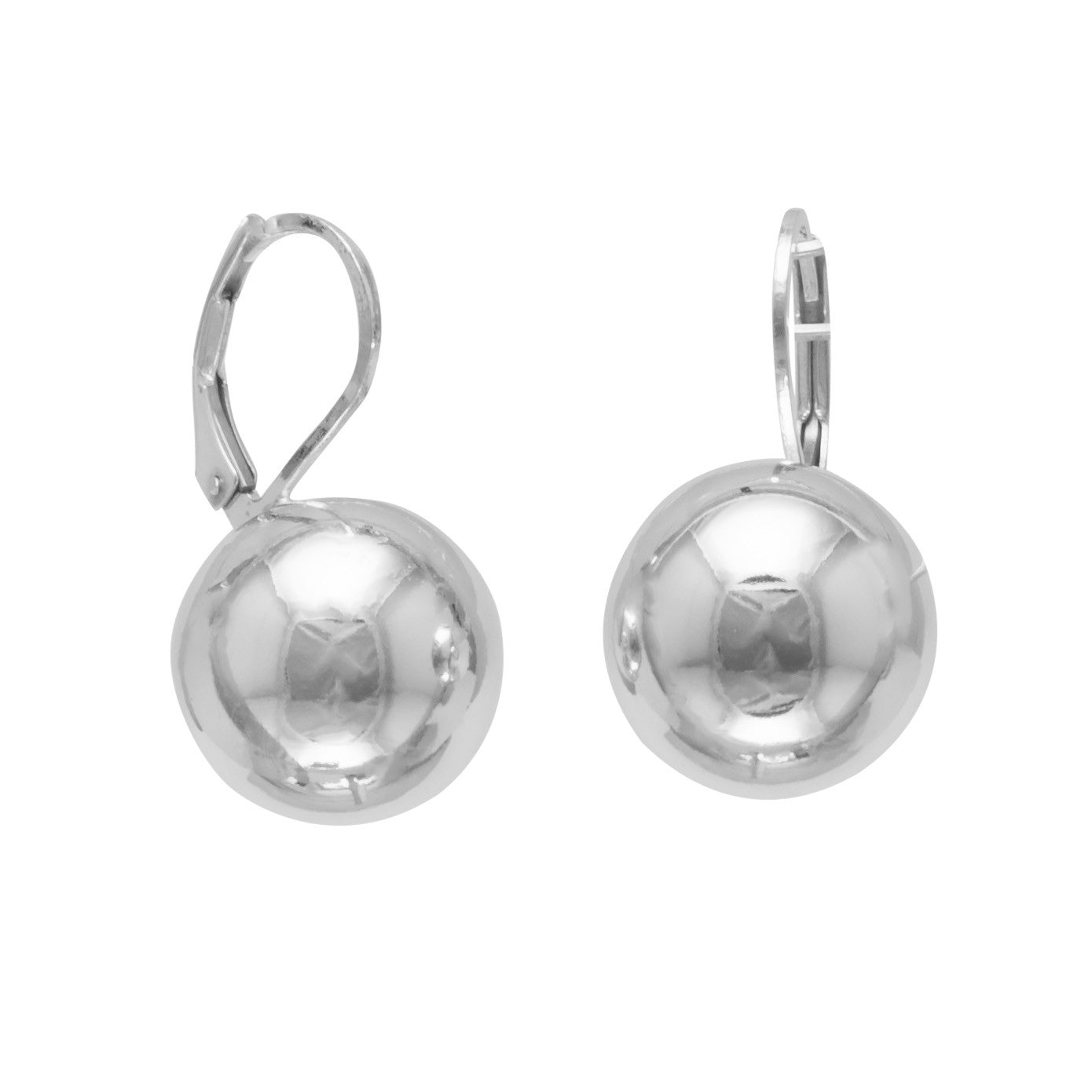 14mm Ball Earring on Lever Back