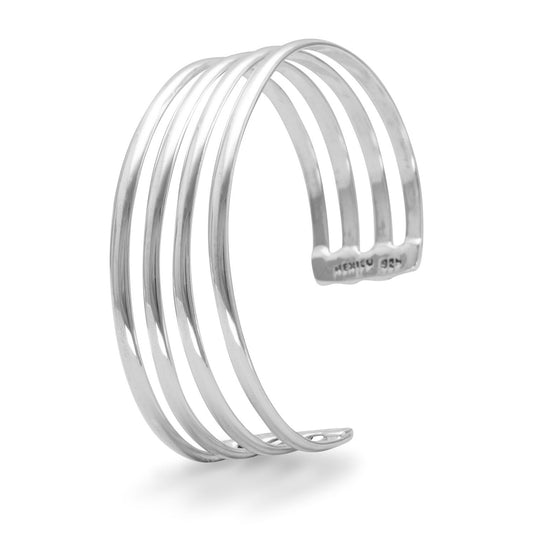 4 Row Polished Cuff