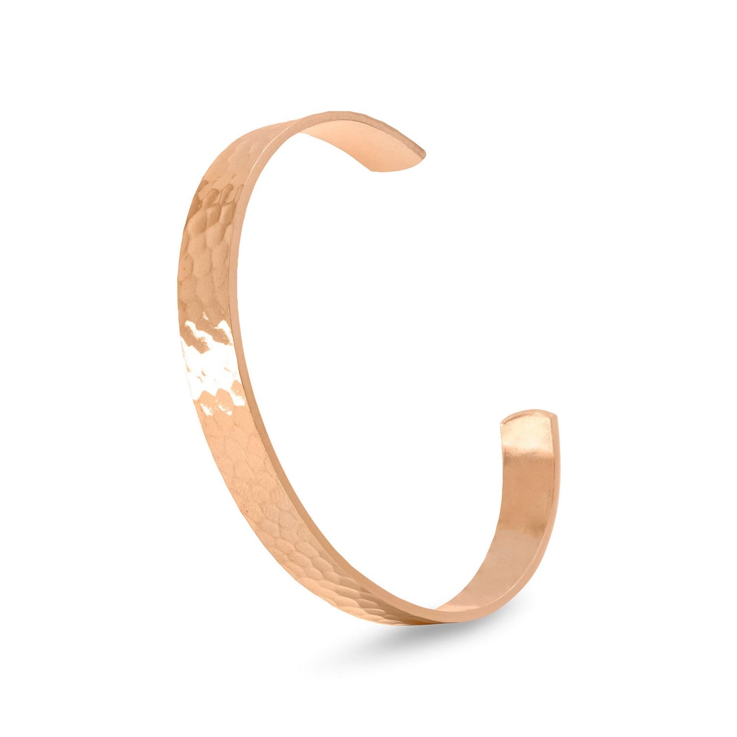 9.9mm Hammered Solid Copper Cuff