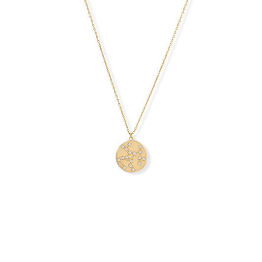 Cosmic Constellations! 16" + 2" Sagittarius Coin Necklace