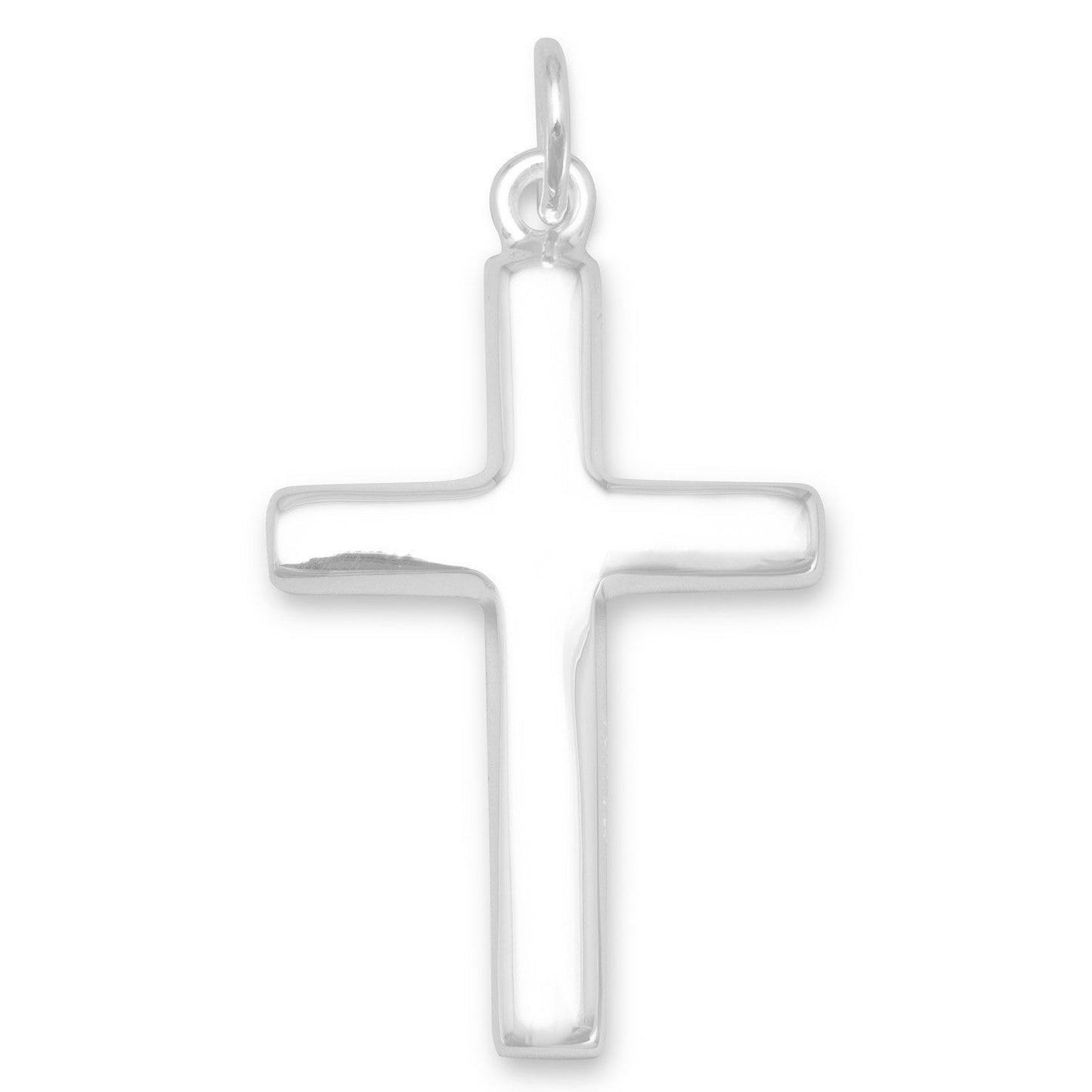 Plain Polished Cross Pendant