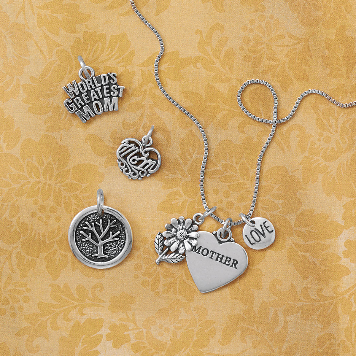 Mom Heart Charm