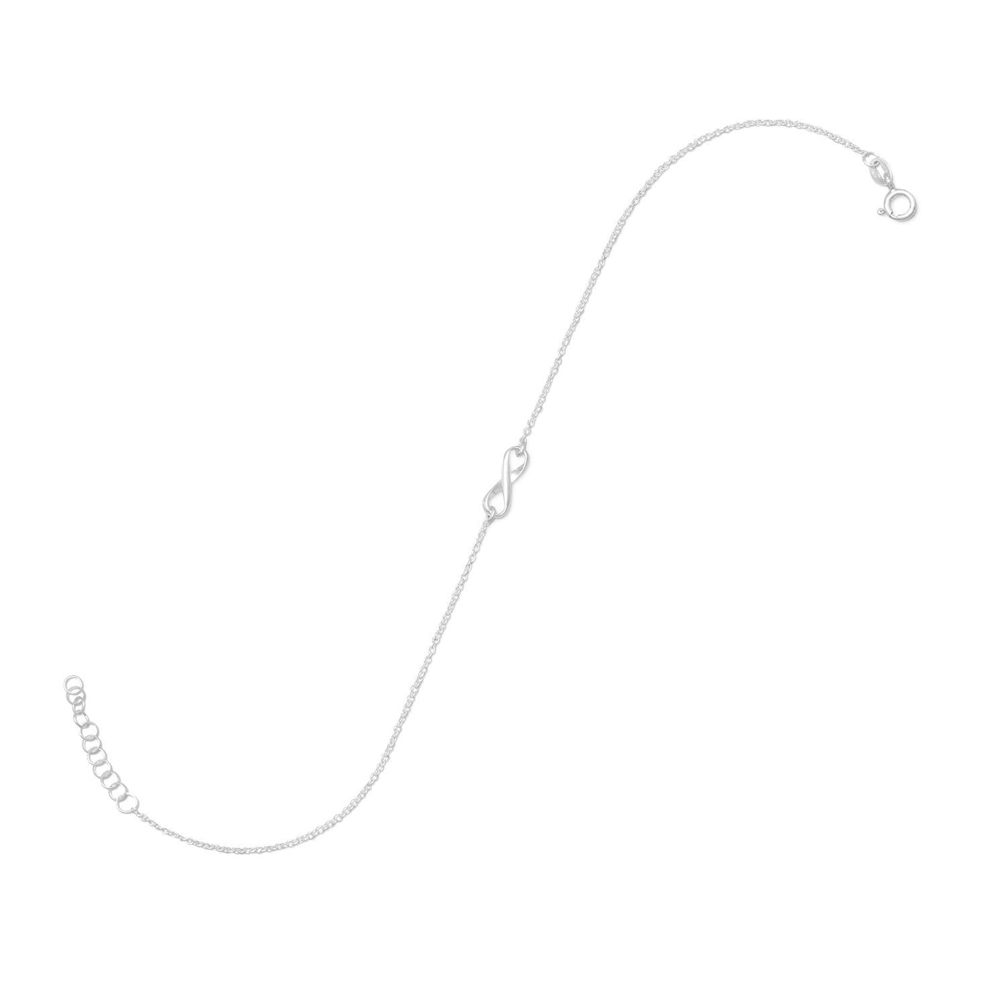 11" + 1" Infinity Symbol Anklet