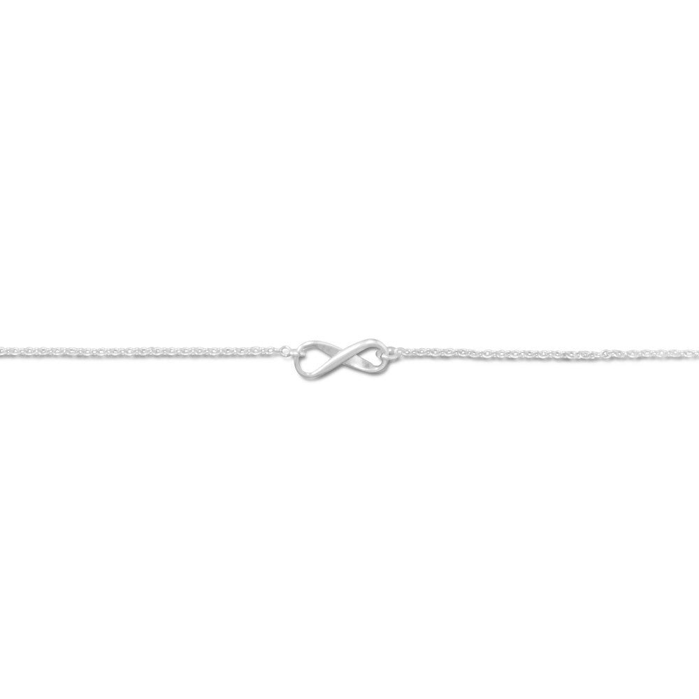 9" + 1" Infinity Symbol Anklet