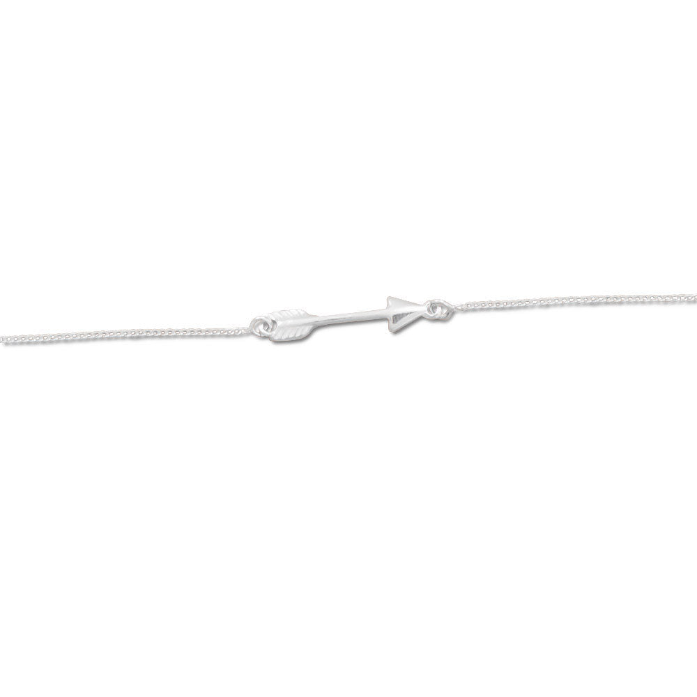 11" + 1" Sideways Arrow Anklet