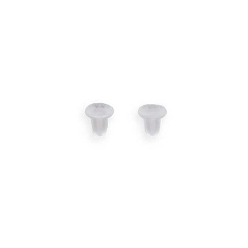 Clear Rubber Earring Wire Stoppers (72 Pair)