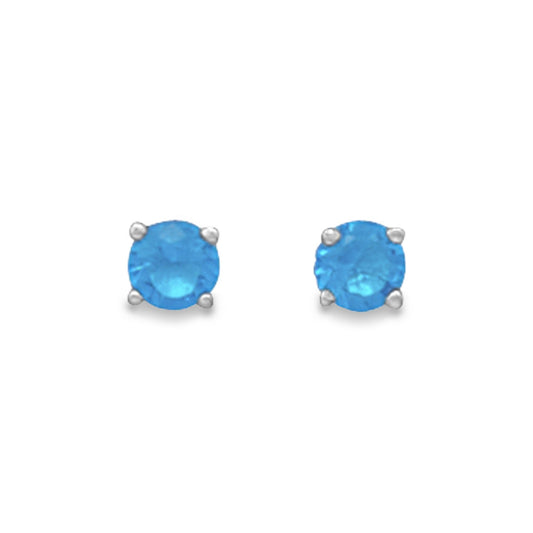 December Birthstone Stud Earrings